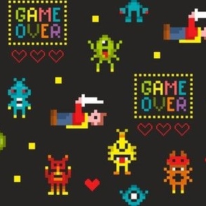 Pixel monsters game