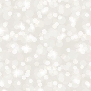 Sparkly Bokeh Pattern - White Dove Color