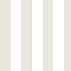 Large Vertical Awning Stripe Pattern - White Dove and White