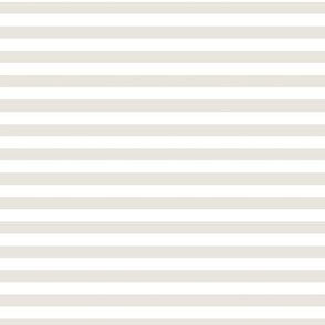 Horizontal Bengal Stripe Pattern - White Dove and White