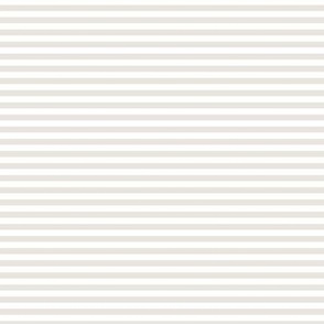Small Horizontal Bengal Stripe Pattern - White Dove and White