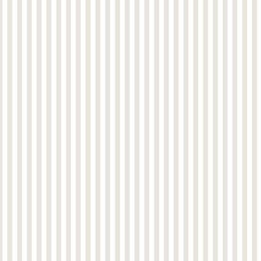 Small Vertical Bengal Stripe Pattern - White Dove and White