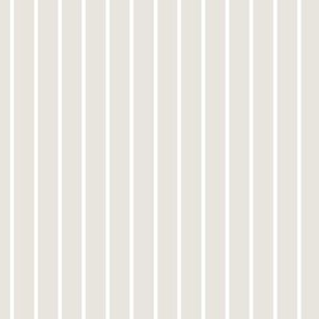 Vertical Pin Stripe Pattern - White Dove and White