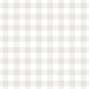 Gingham Pattern - White Dove and White