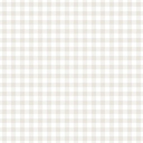 Small Gingham Pattern - White Dove and White