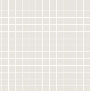 Grid Pattern - White Dove and White