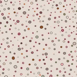 Colorful abstract retro polka dots pattern