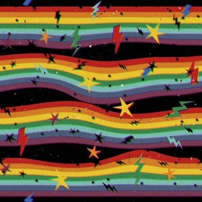 Retro Rainbow Stripes