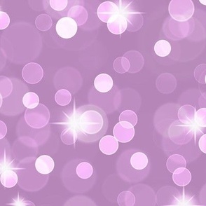 Sparkly Bokeh Pattern - Dusty Lilac Color