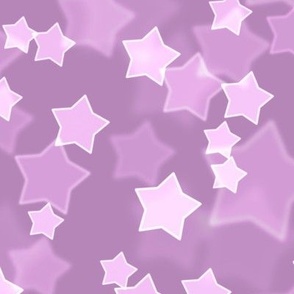 Large Starry Bokeh Pattern - Dusty Lilac Color