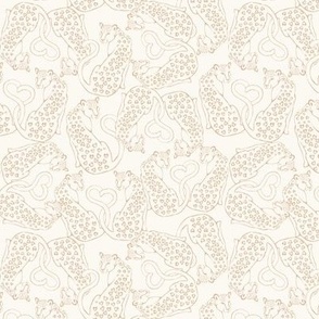 Cat Lover - Cream & Beige Small Hufton Studio