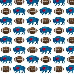 Buffalo Mascot Football - Mini
