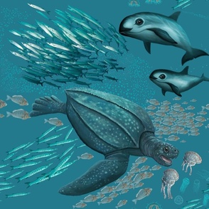 Vaquitas and Leatherback Turtle
