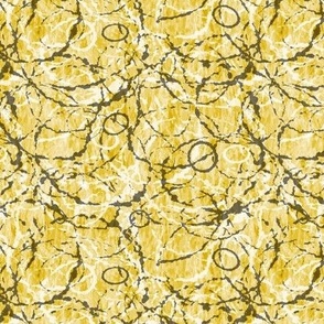 Dappled Textured Circles Mosaic Light Mix Summer Casual Fun Yellow Blender Jewel Tones Buddha Gold Mustard Yellow Brown CCAA00 Dynamic Modern Abstract Geometric