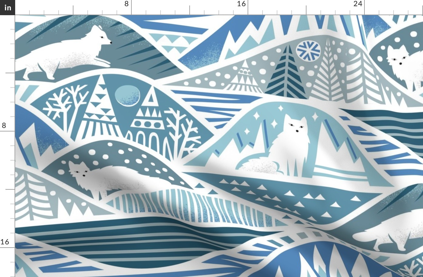 Fjällräven: The Arctic Fox - L Fabric | Spoonflower