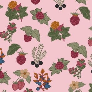 Vintage berries pink