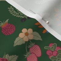 Vintage berries green