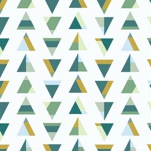 Colorful Triangles - Teal