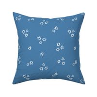 Star of David Doodles in Blue