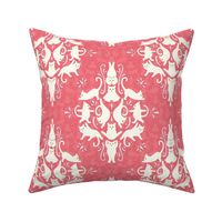 Romantic Cat Damask - small size 