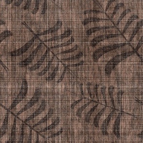 Woven Textured Palms Large Dark Mix Monochromatic Neutral Interior Brown Blender Earth Tones Mocha Brown Red 957663 Subtle Modern Abstract Geometric