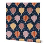 Hot Air Balloon Adventure Block Print (Warm)