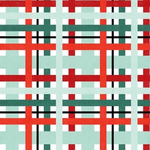 Whimsy Holiday Plaid// Whimsical Wonderland (mint - pine - red)