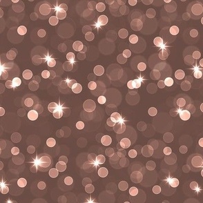 Sparkly Bokeh Pattern - Nutmeg Color