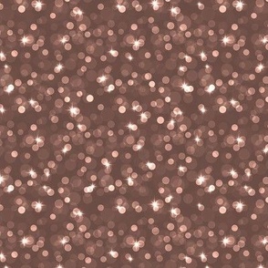 Small Sparkly Bokeh Pattern - Nutmeg Color