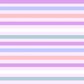 LARGE - pastel easter stripes - lilac