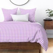 LARGE - pastel purple easter check 