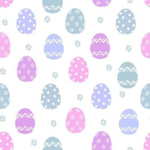 MEDIUM pastel easter egg fabric