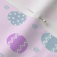 MEDIUM pastel Easter egg fabric - lilac