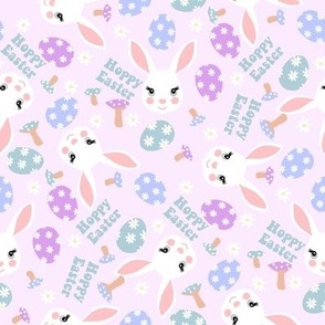 MEDIUM hoppy easter pastel fabric