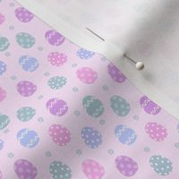 MINI pastel easter egg fabric- lilac