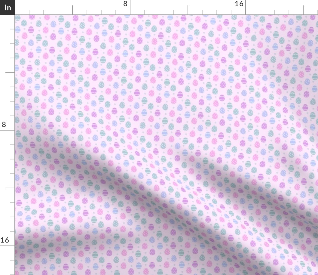 MINI pastel easter egg fabric- lilac