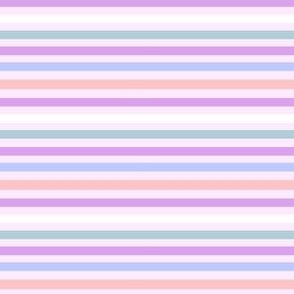 SMALL pastel stripe fabric - easter fabric