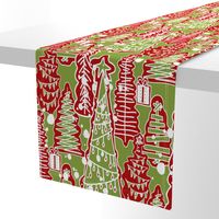 Christmas Trees Doodles Holiday Decor