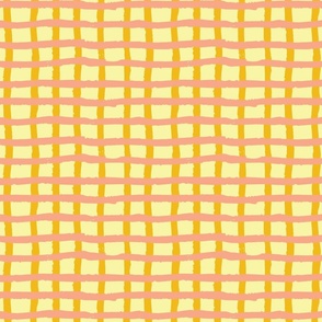 Wobbly check yellow