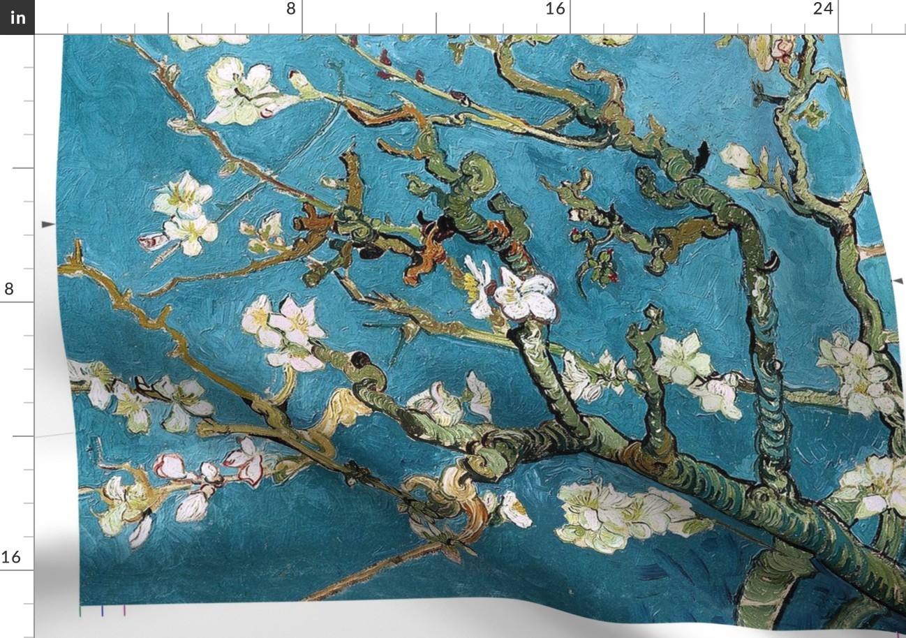 Blossoming Almond Tree Tunic or blouse cut out panel // Vincent van Gogh