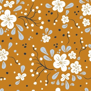 Vibrant floral pattern from Swallow Cozy collection |large