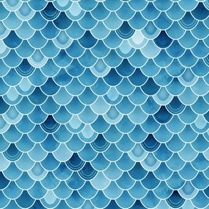 Dragon Scale Fabric, Wallpaper and Home Decor | Spoonflower