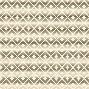 Quill Diamond light: Rustic Brown & Antique White 