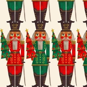 Nutcracker Row ~ Red and Green