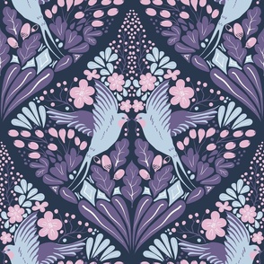 swallow purple collection| main pattern in diamond shape