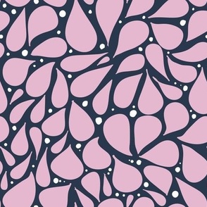 leaves and dots |swallow purple collection