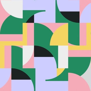 Futuristic Polygons Bauhaus Spring