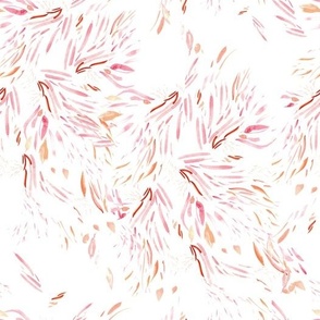 Pink Splash / Girls Room / Brush Strokes / Watercolor 