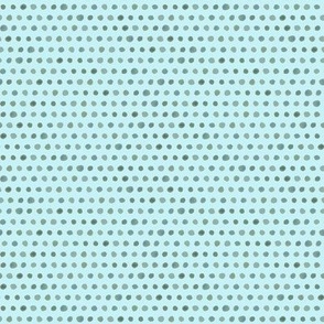 380 - Watercolour dots in gentle mint green tones all in a row: perfect for home decor items, crafting and apparel.