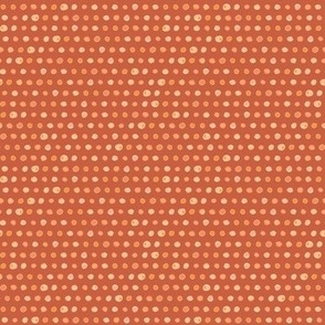 380 $ - Watercolour dots in sumptuous orange tones all in a row: perfect for home decor items, crafting and apparel.